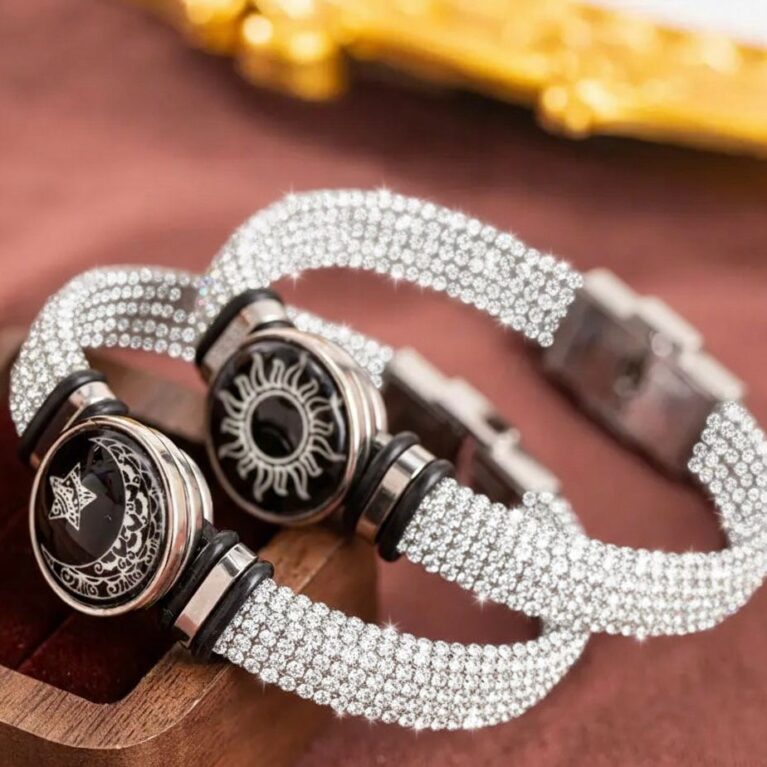 Diamond Stone, Sun & Moon Bracelet