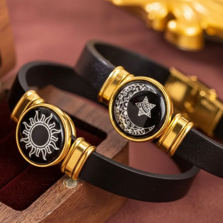 Gold, Sun & Moon Bracelet